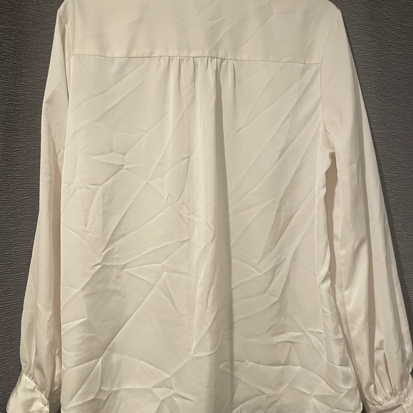 Express Cream Blouse with Bling Buttons - Picture 3 of 3